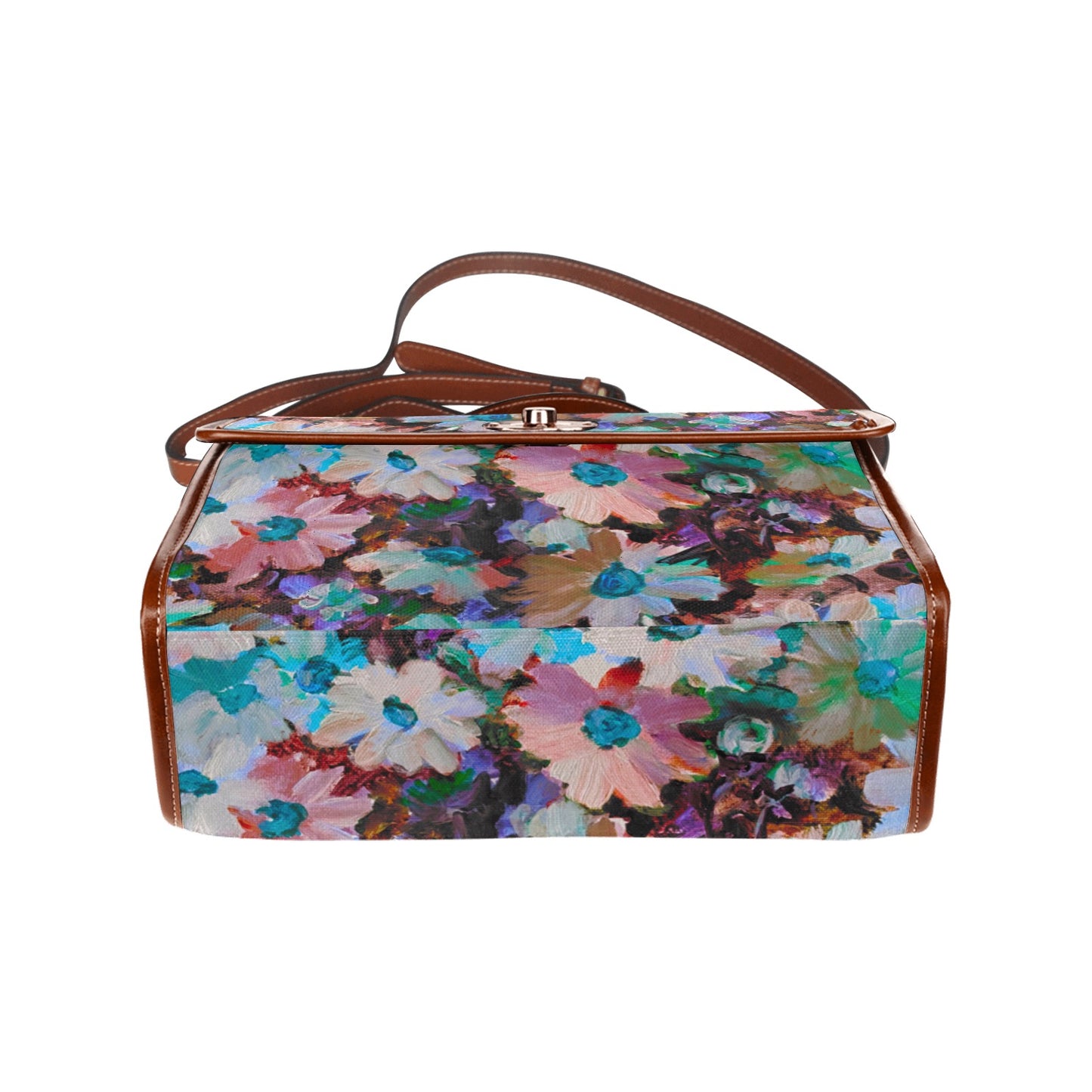 Waterproof Canvas Bag-Brown -Minnie’s Daisies