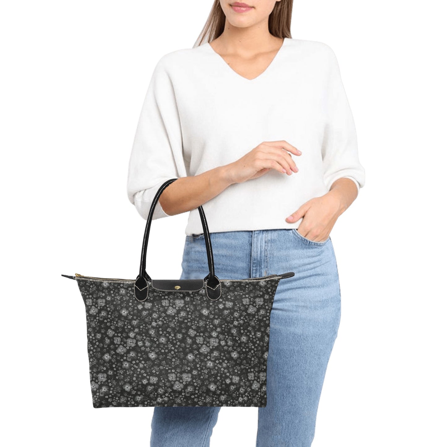 Women practical Handbag- Pansies Sweet & Bright