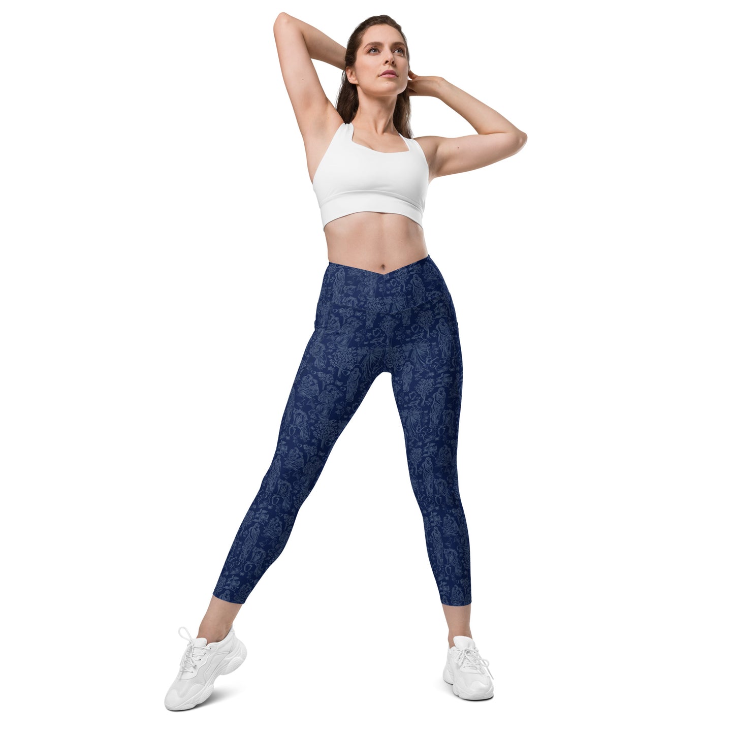 Leggings crossover with pockets