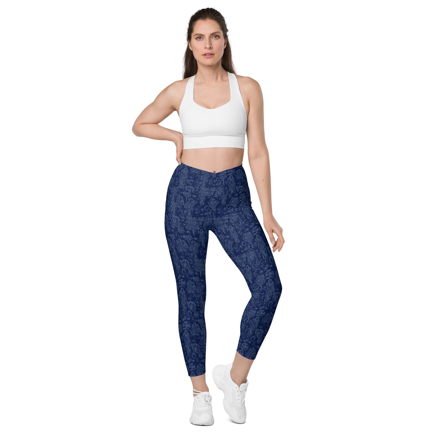 Leggings crossover with pockets
