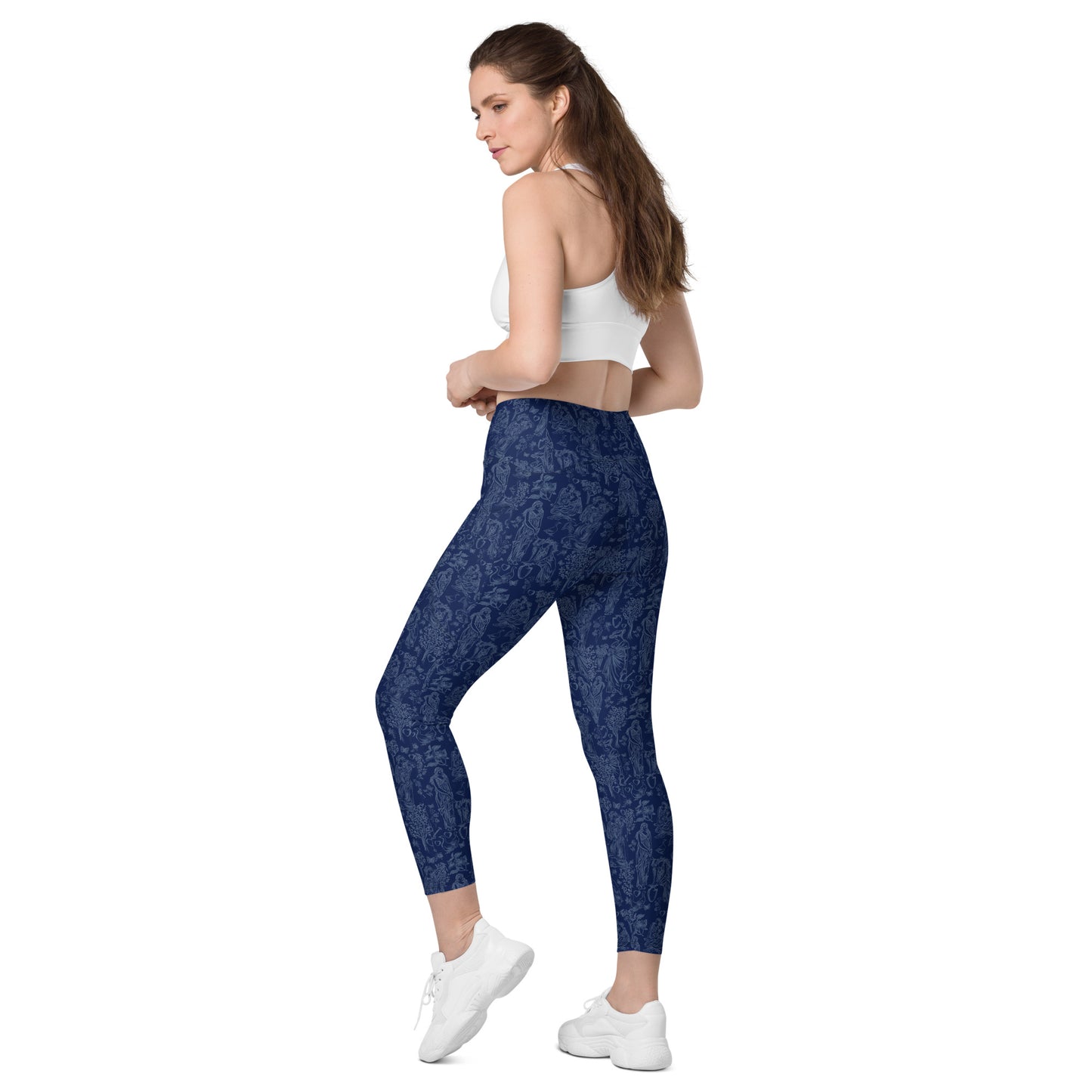Leggings crossover with pockets