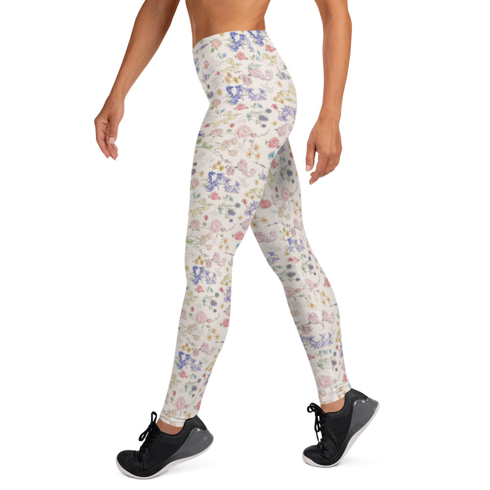 Leggings. Ditsy Floral-Yoga Leggings