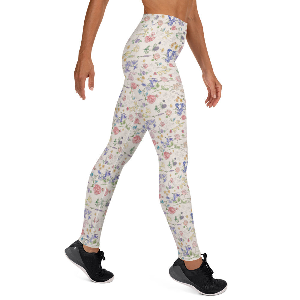 Leggings. Ditsy Floral-Yoga Leggings