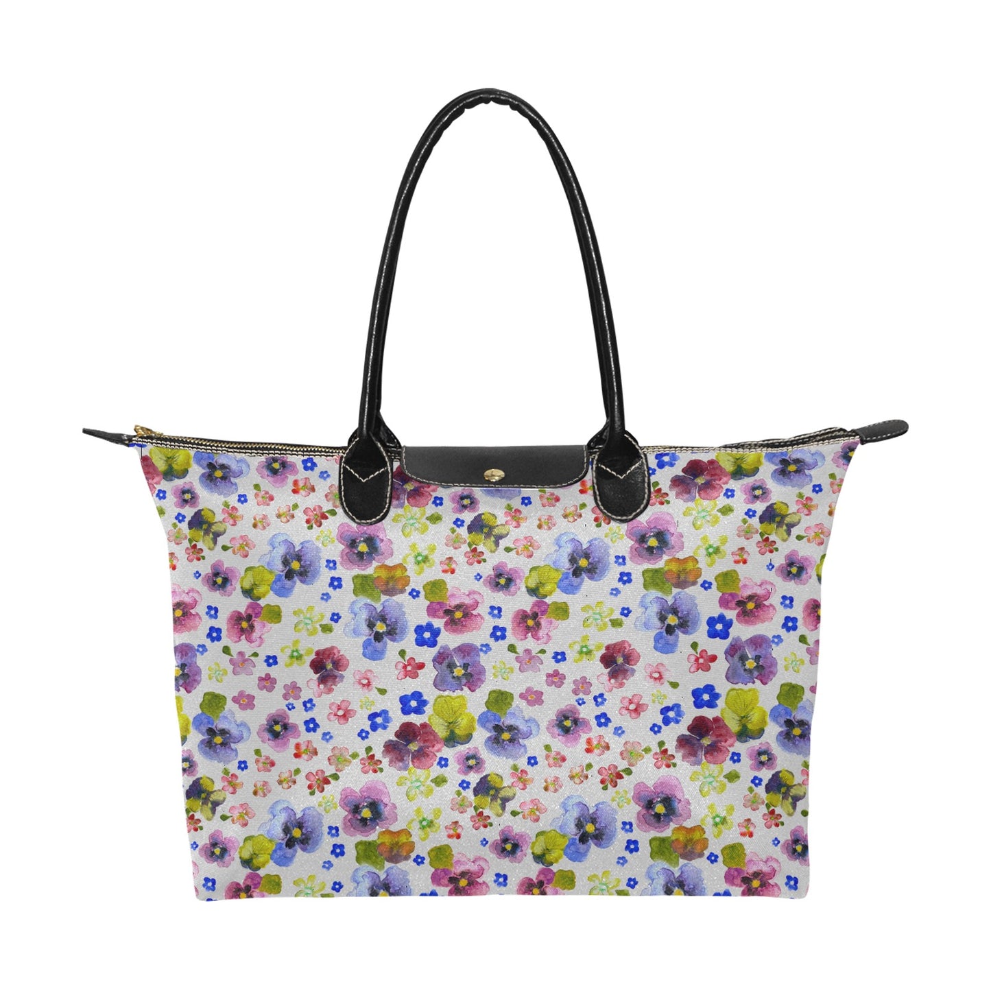 Women practical Handbag- Pansies