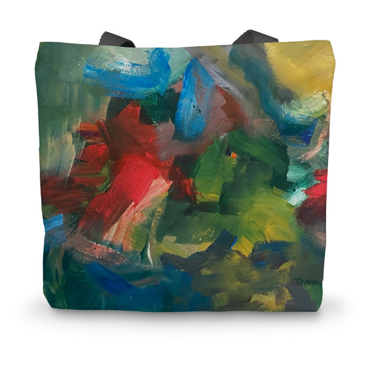 Abstract Floral II Canvas Tote Bag