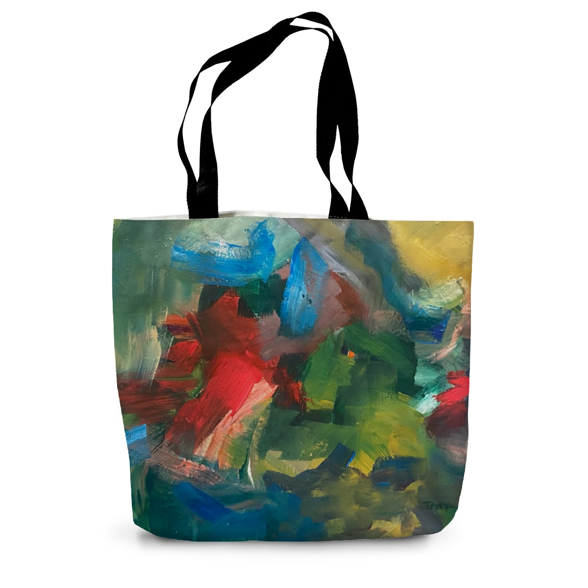 Abstract Floral II Canvas Tote Bag