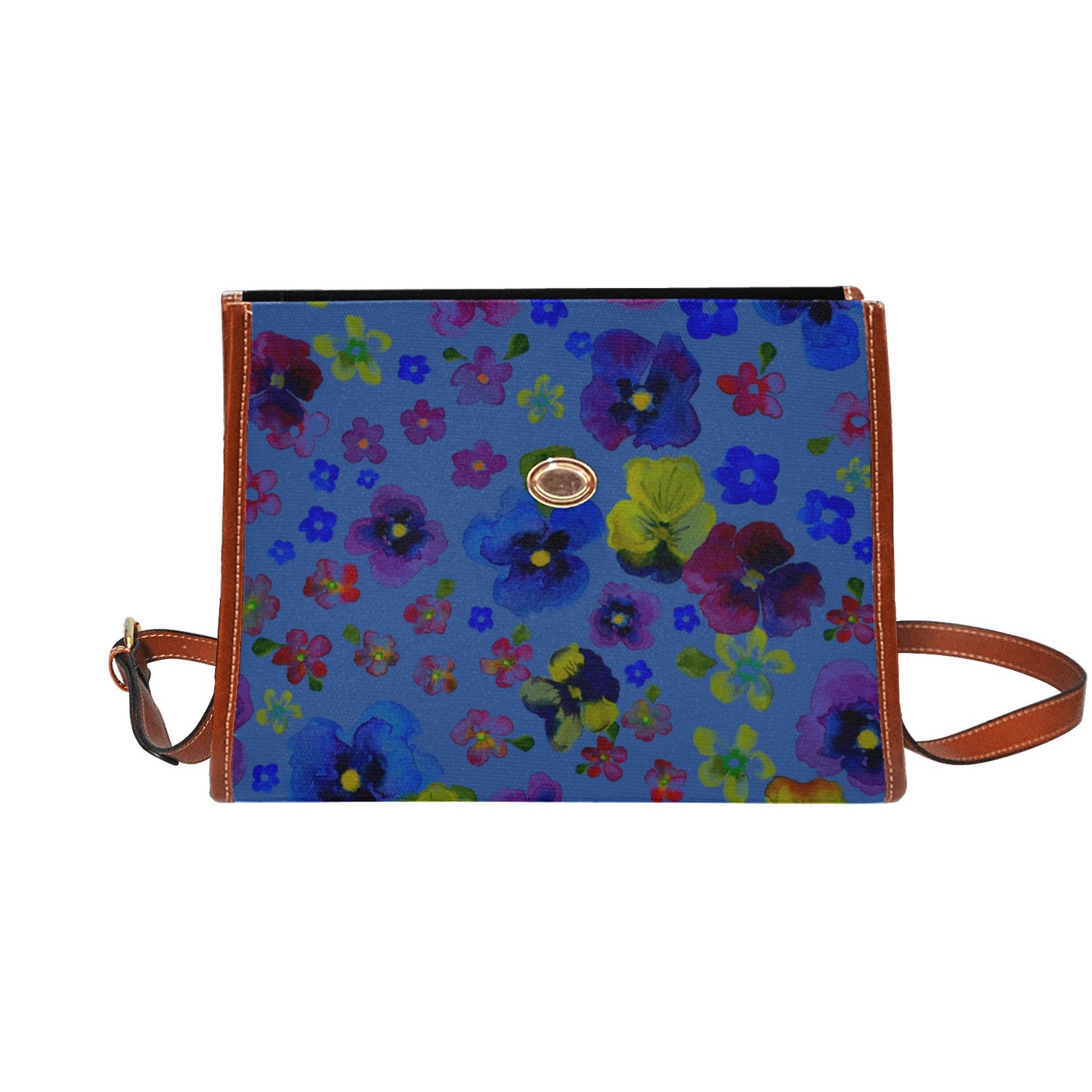 Waterproof Canvas Bag-Brown (All Over Print) (1641)