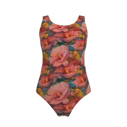 One piece Swimsuit- Happy Hibiscus