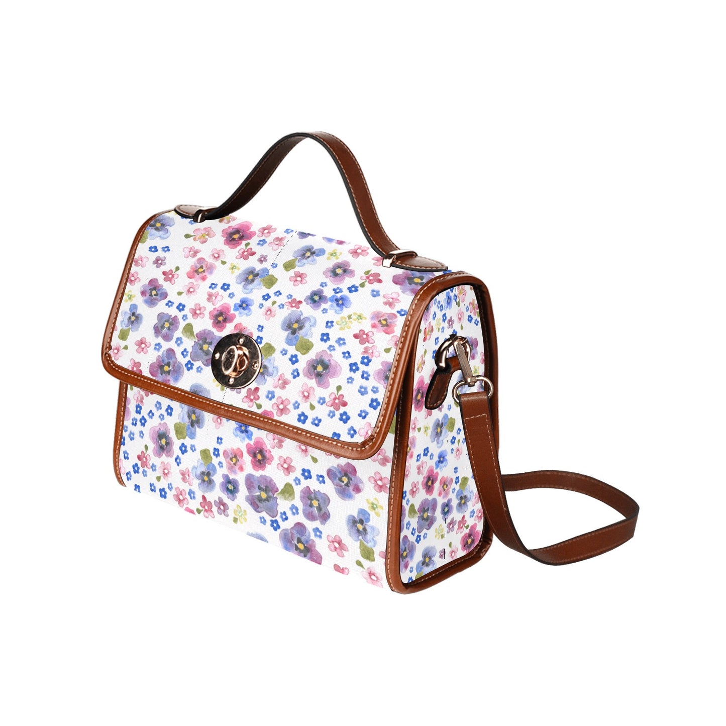 Waterproof Canvas Bag-Brown (All Over Print) (1641)
