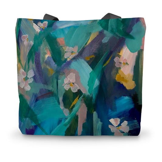 Abstract Floral I Canvas Tote Bag