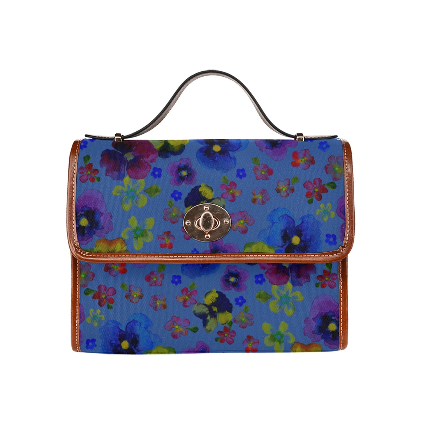 Waterproof Canvas Bag-Brown (All Over Print) (1641)