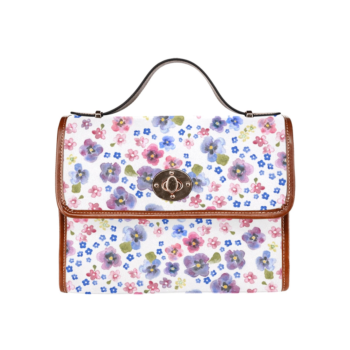 Waterproof Canvas Bag-Brown (All Over Print) (1641)