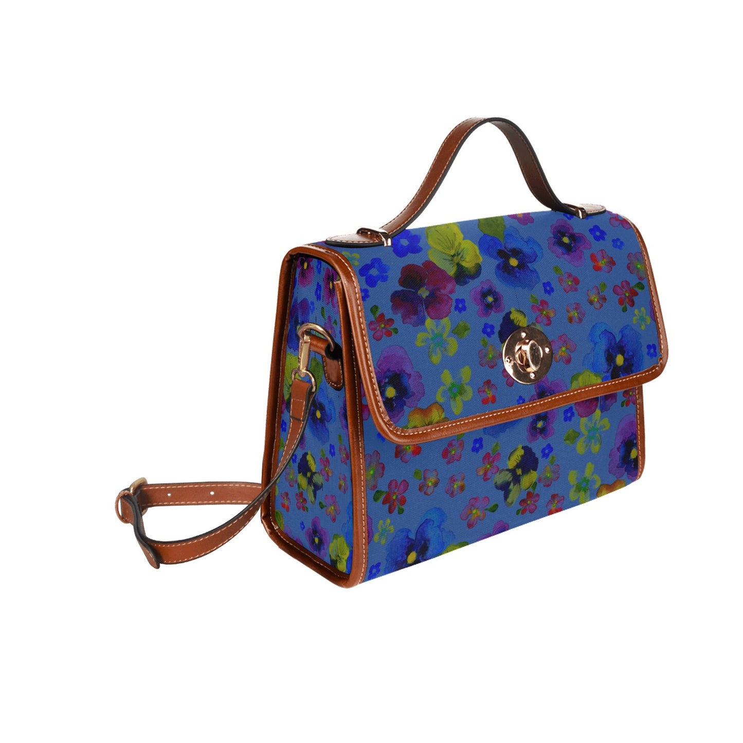 Waterproof Canvas Bag-Brown (All Over Print) (1641)