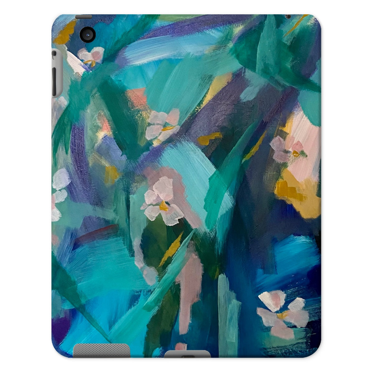 Abstract Floral I Tablet Cases