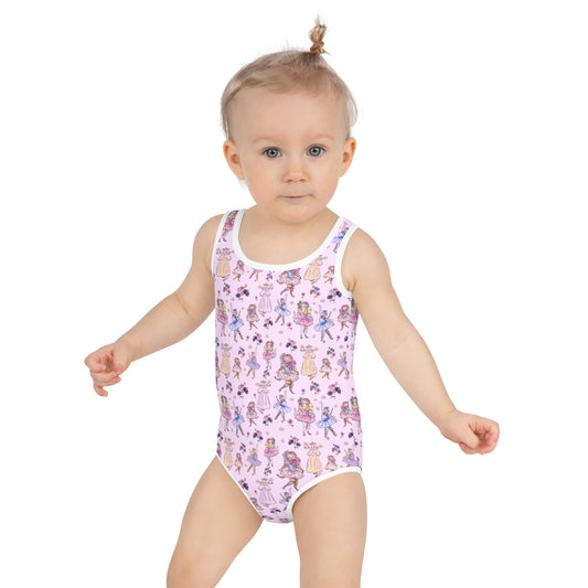 Kids- Pas de Chat- All-Over Print Swimsuit