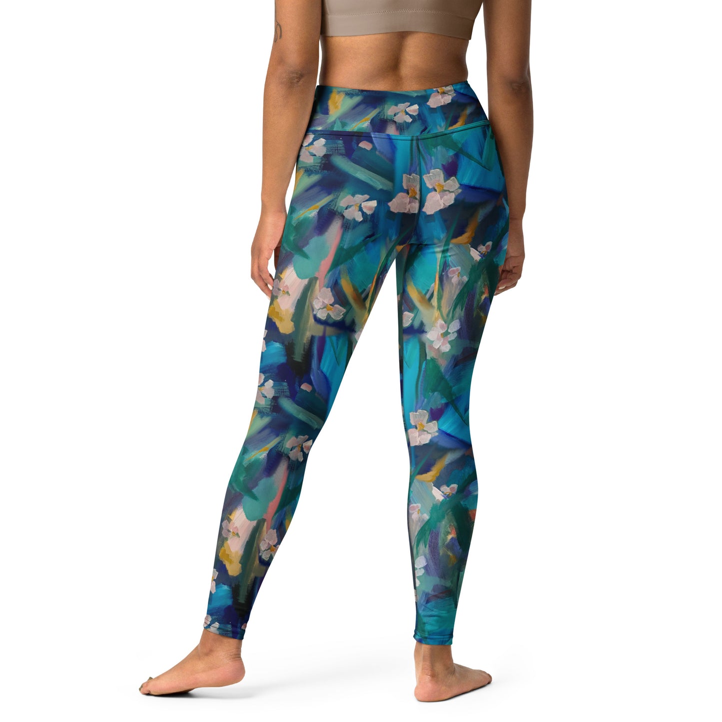 Leggings. Abstract Floral Yoga Leggings