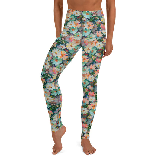 Leggings. Minnie’s Daisies-Yoga Leggings