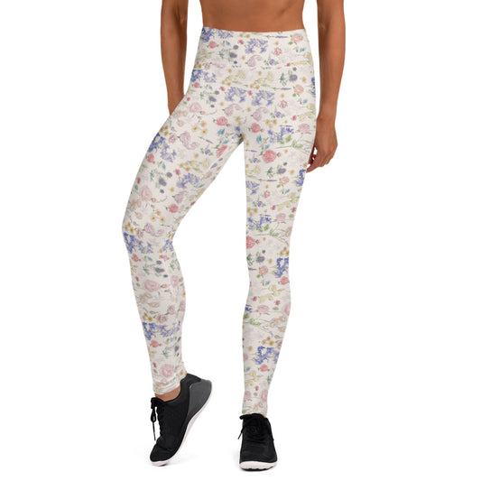 Leggings. Ditsy Floral-Yoga Leggings