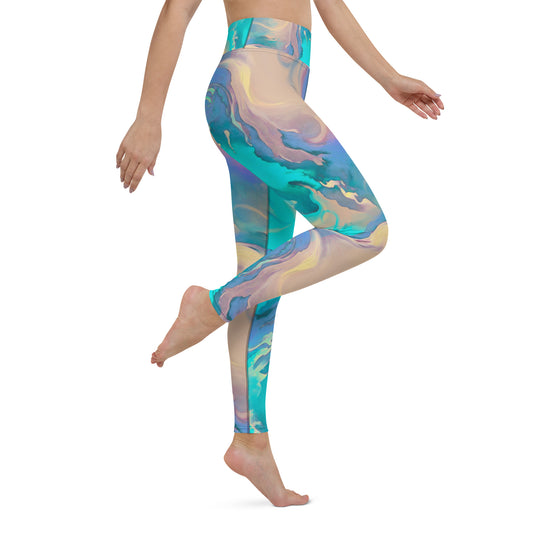 Leggings. Marvellously Marbled  Yoga Leggings