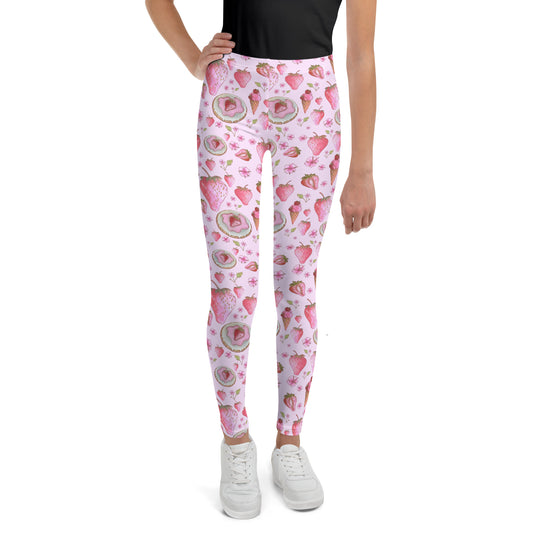 Kids- Leggings youth- Sweet Strawberries