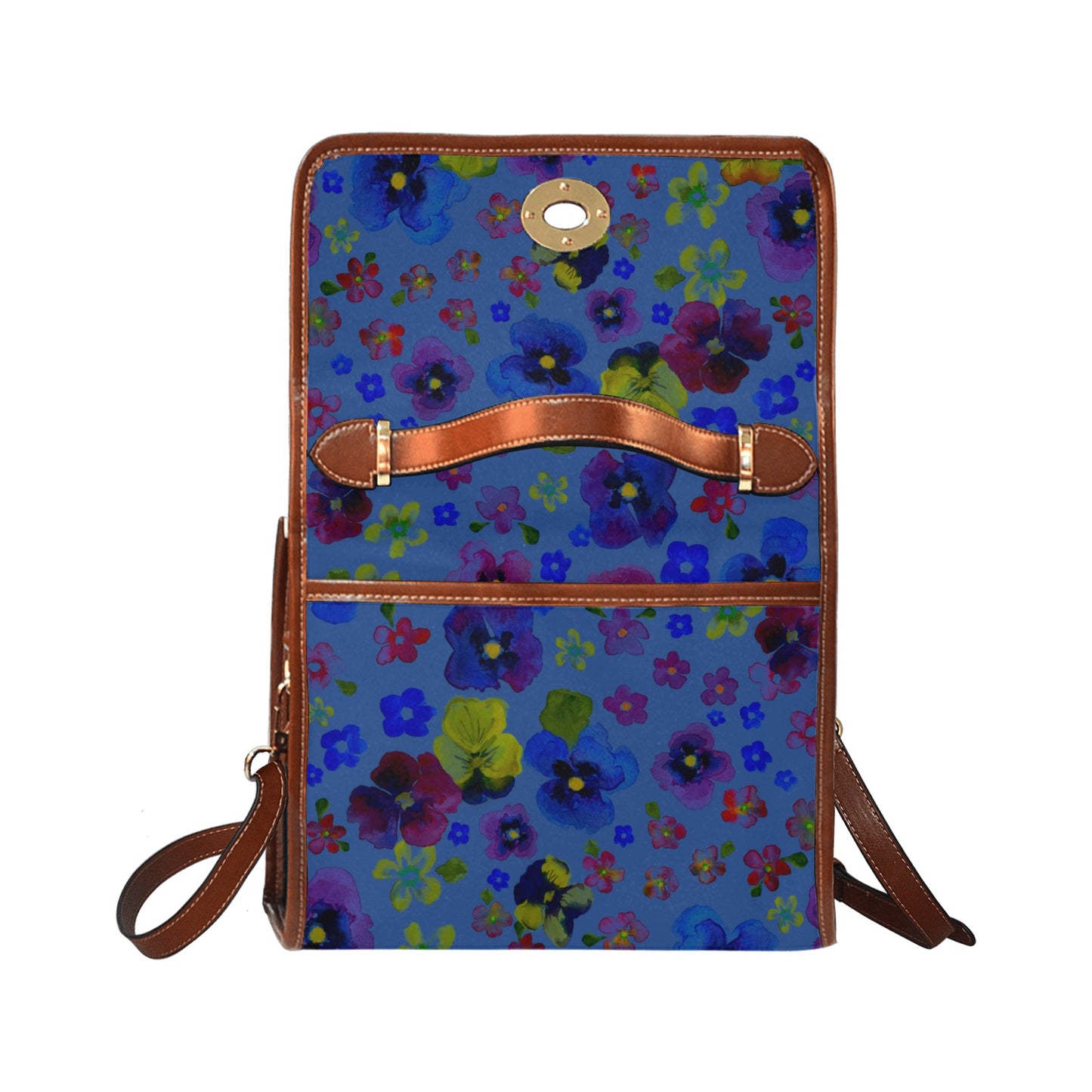 Waterproof Canvas Bag-Brown (All Over Print) (1641)