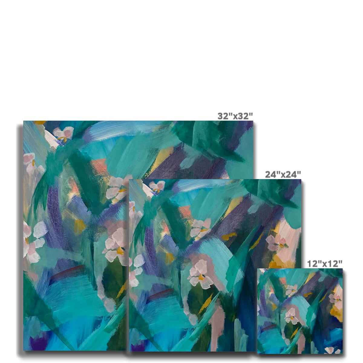 Painting. Abstract Floral I Canvas