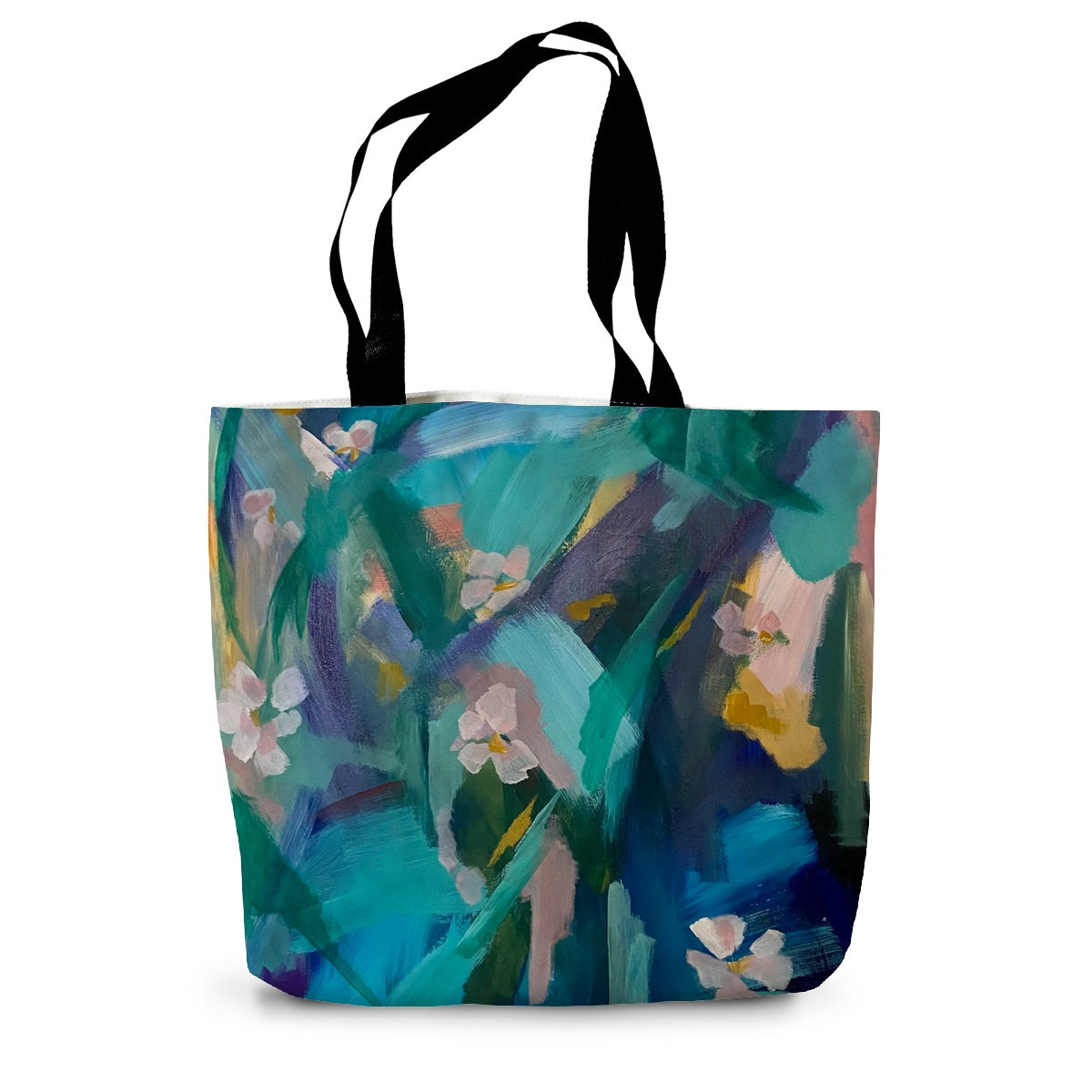 Abstract Floral I Canvas Tote Bag