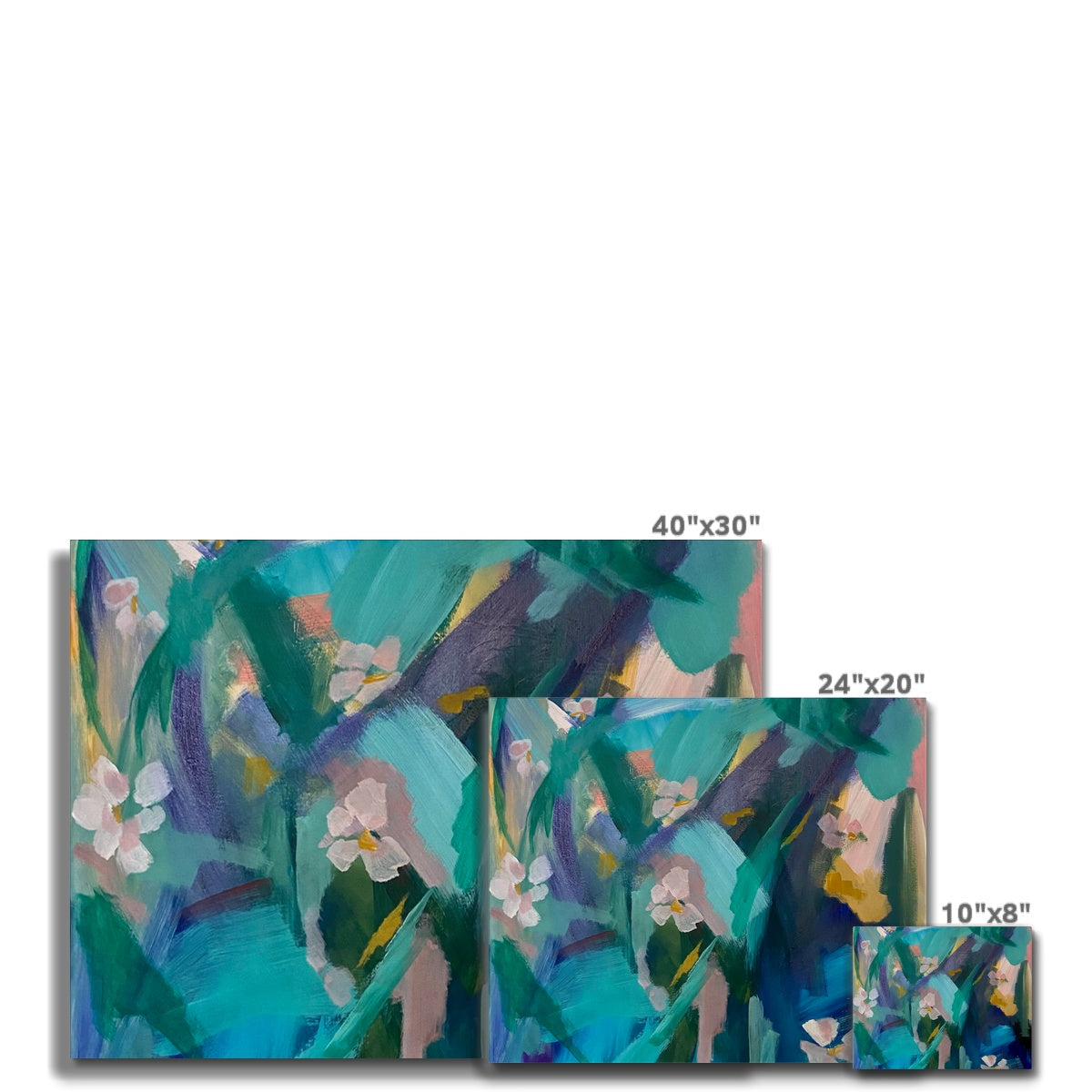 Painting. Abstract Floral I Canvas